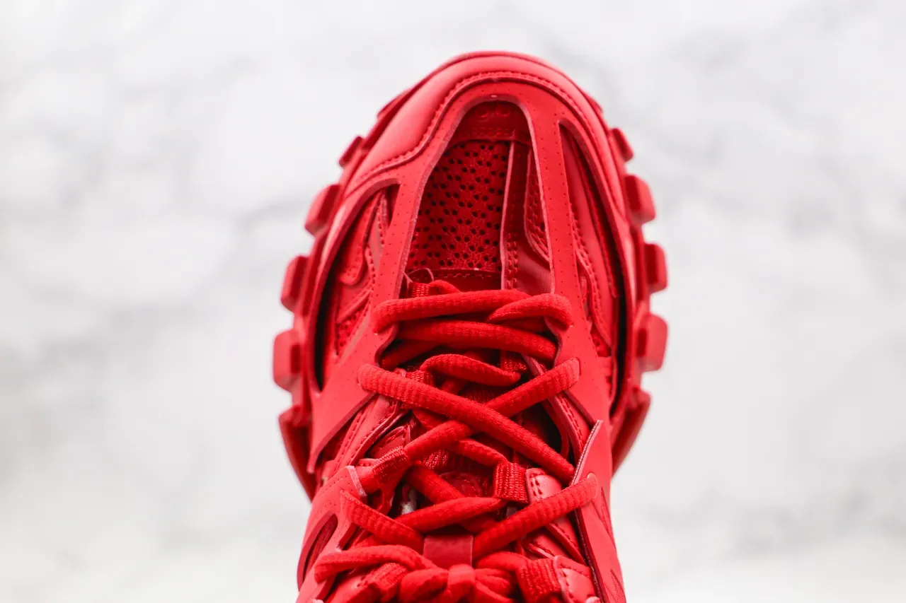 Balenciaga Runner Monochromatic Red Chunky Sneakers 6