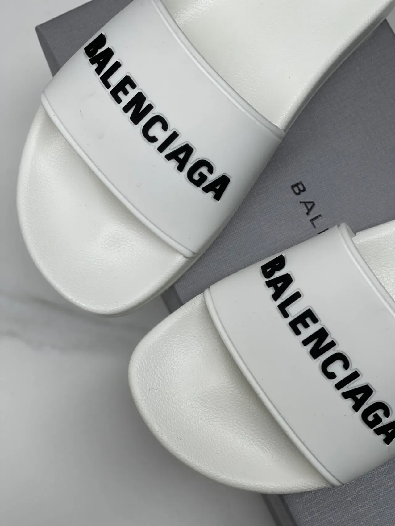 Balenciaga Slide Pink Black Molded Sole Single-Strap Slippers 18