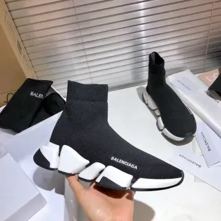 Balenciaga Speed Trainer Black and White Lifestyle Sneakers