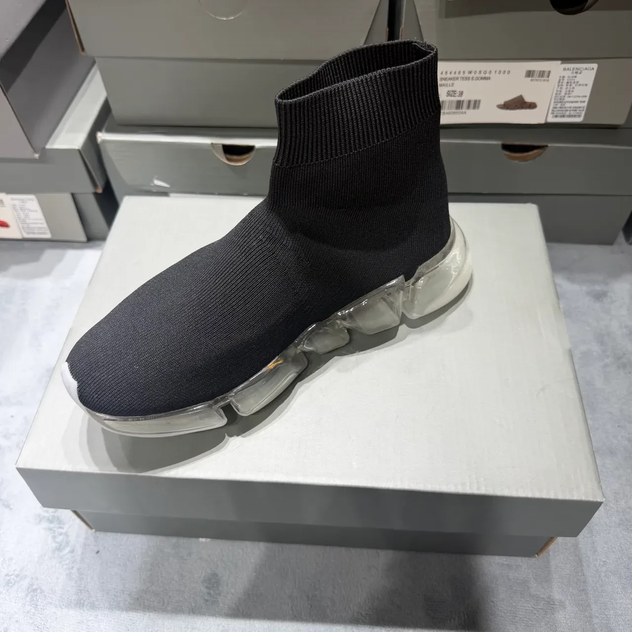 Balenciaga Speed Trainer Black Sock-Fit أحذية رياضية أسلوب حياة 4
