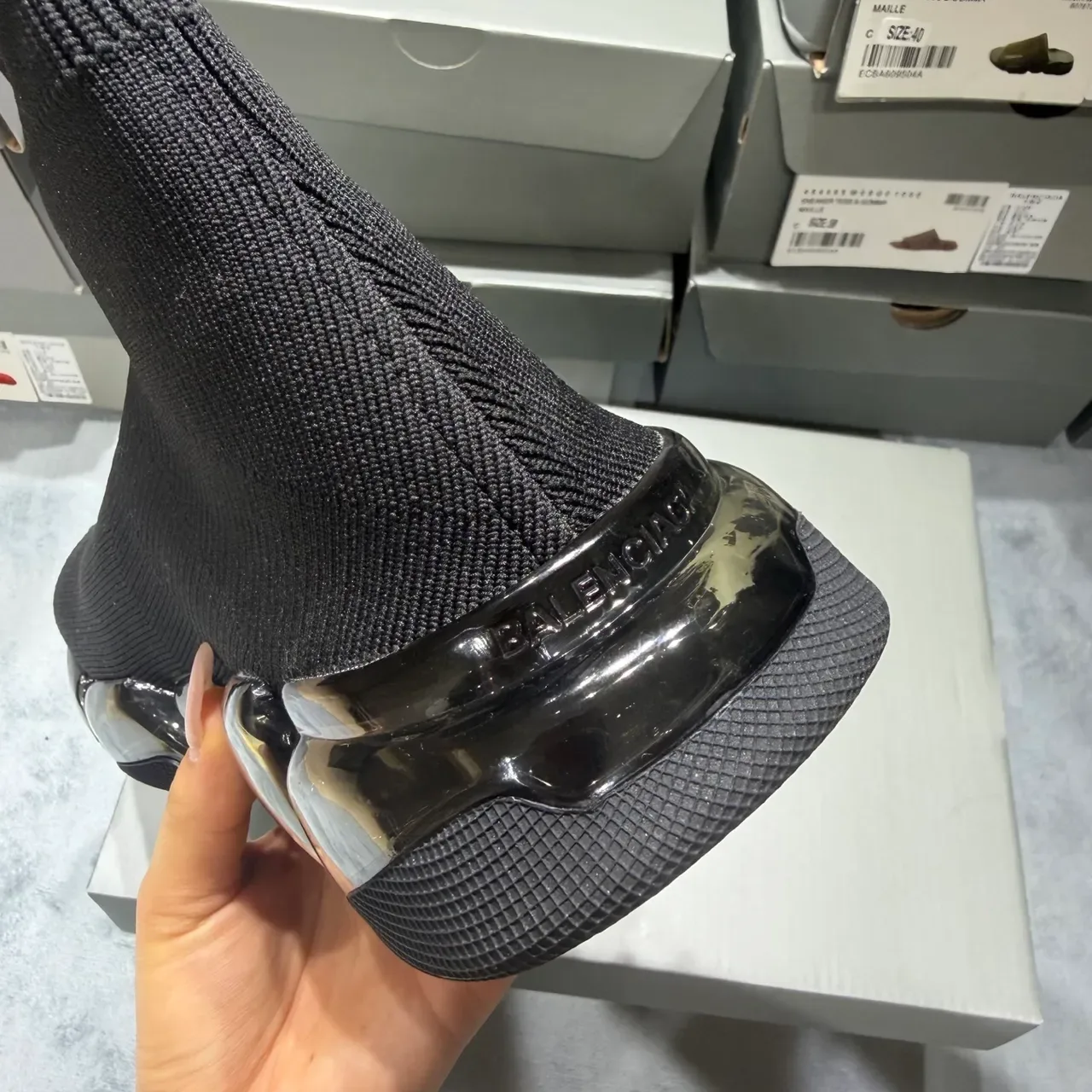 Balenciaga Speed Trainer Tênis Lifestyle Preto Ajuste Meia 2