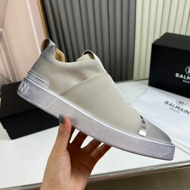 Balenciaga Speed Trainer baskets lifestyle argent métallique slip-on 5