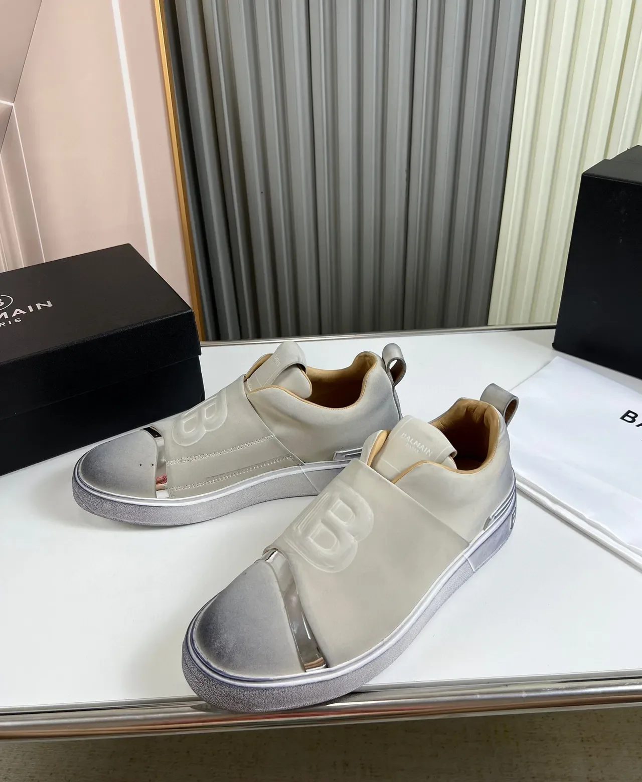 Balenciaga Speed Trainer baskets lifestyle argent métallique slip-on 8