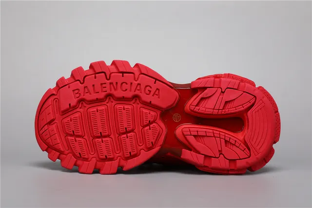 Balenciaga Track Sneaker Monochrome Red Chunky Sneakers 6