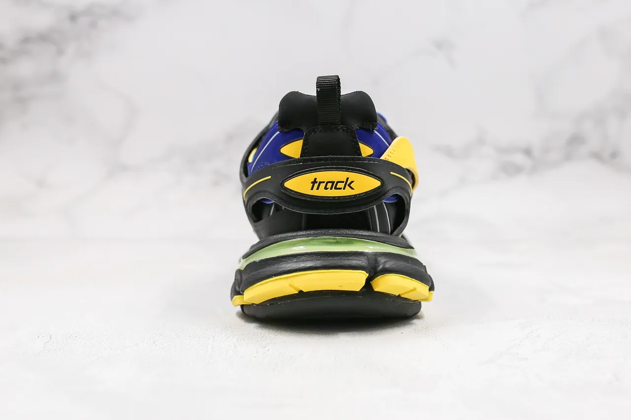 Balenciaga Track Trainer Black Yellow Blue Chunky Sneakers 2