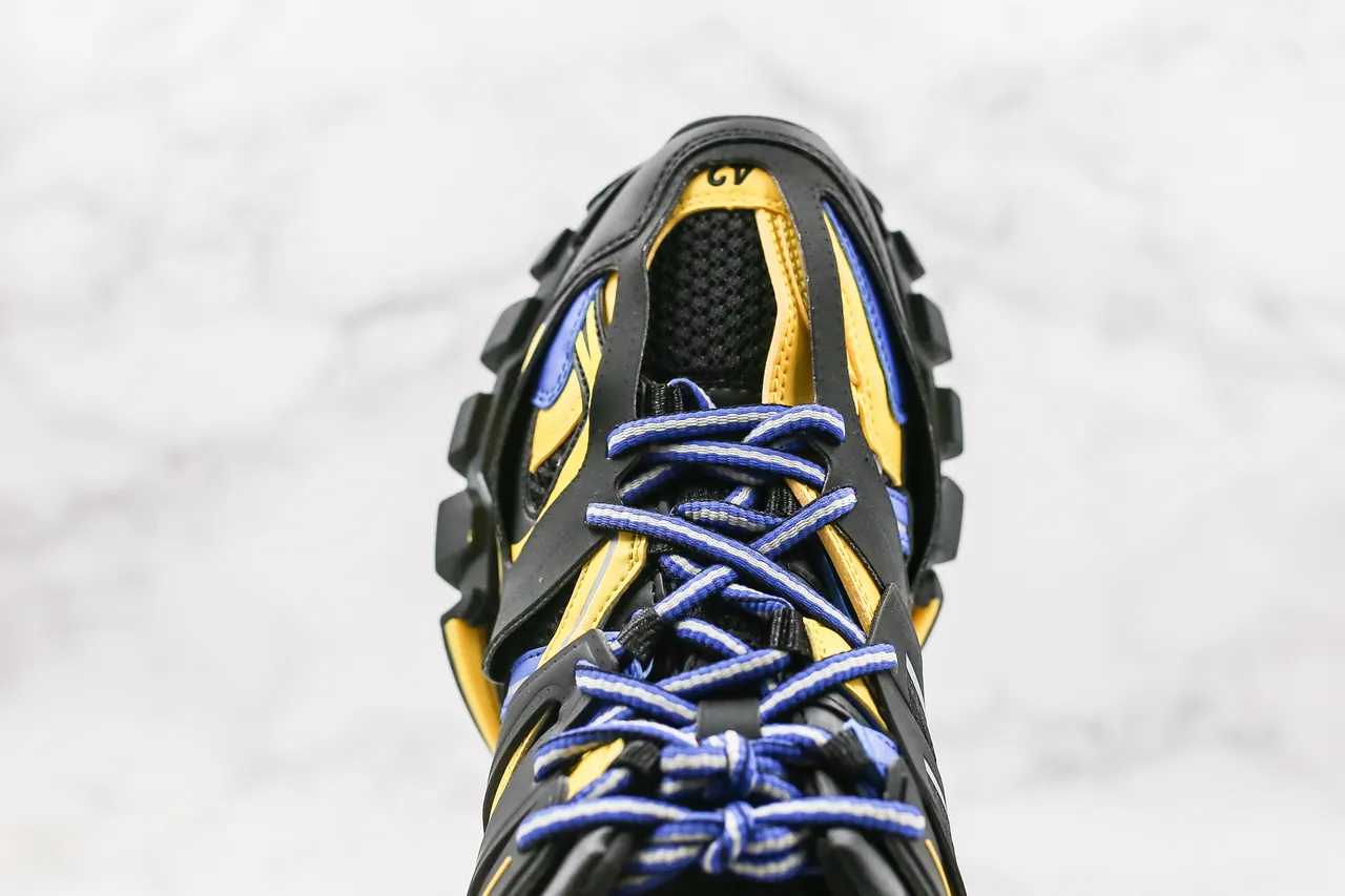 Balenciaga Track Trainer Black Yellow Blue Chunky Sneakers 5