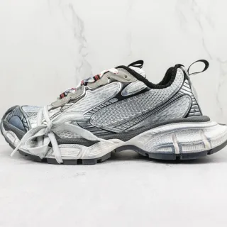 Balenciaga Track Trainer Silver Black Chunky Sneakers