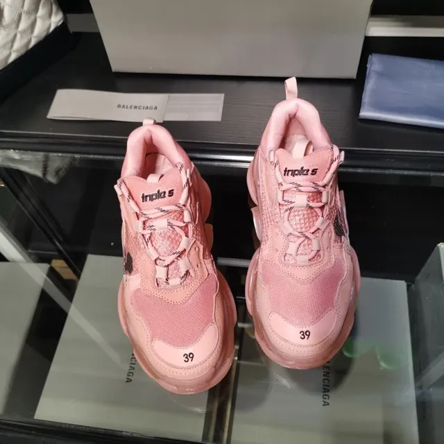 Balenciaga Triple S Runner Pink Mickey Mouse Chunky Sneakers 5
