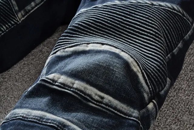 Balmain Jeans con paneles estilo moto y cremallera en los muslos 10