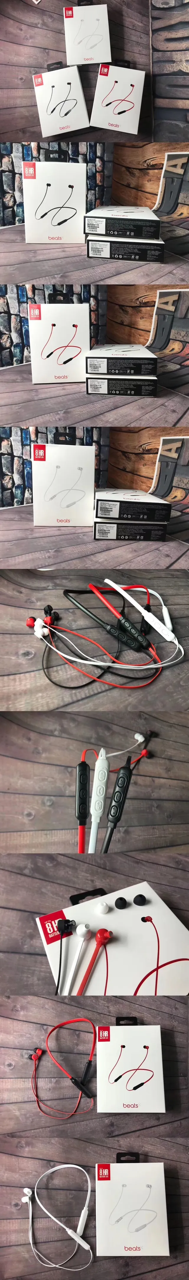 Beats BeatsX কালো নীল গলার ডিজাইন ঝুঁকে কানের কান্ড খেলার ইয়ারফোন 2