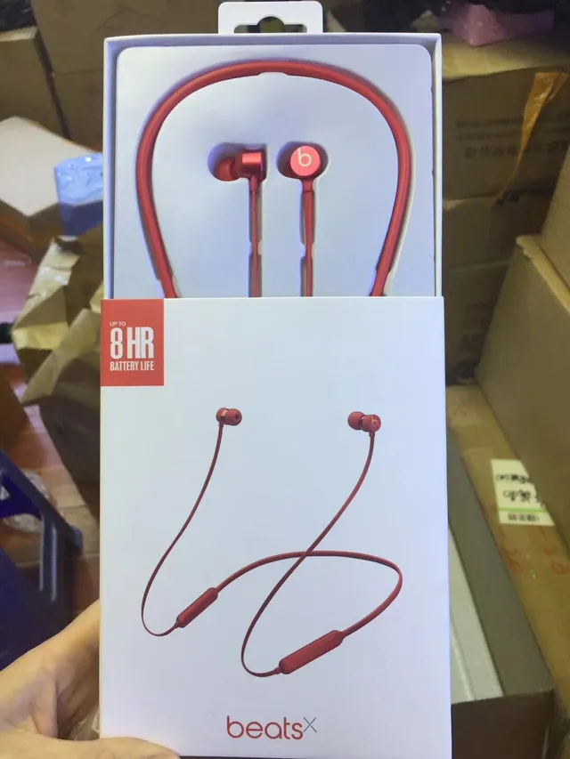 Beats BeatsX কালো নীল গলার ডিজাইন ঝুঁকে কানের কান্ড খেলার ইয়ারফোন 17