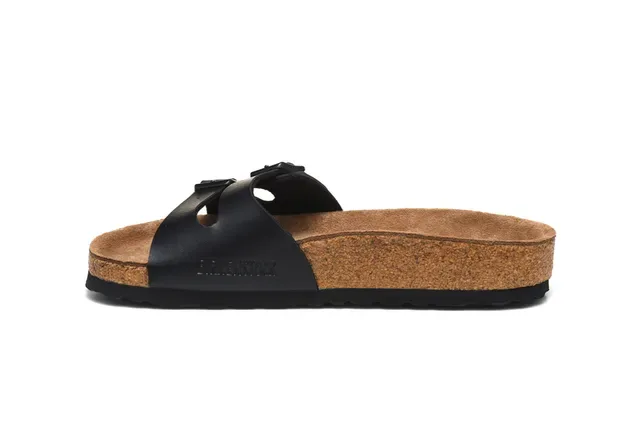Birkenstock Arizona Sandales casual noires à deux brides 4