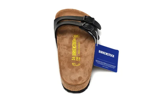 Birkenstock Arizona Sandales casual noires à deux brides 5