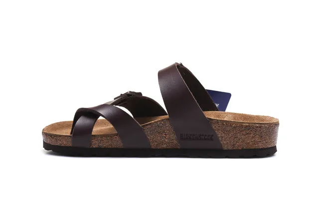 Birkenstock Arizona صندل كاجوال جلد بني 4