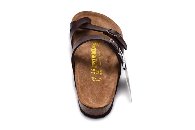 Birkenstock Arizona صندل كاجوال جلد بني 5
