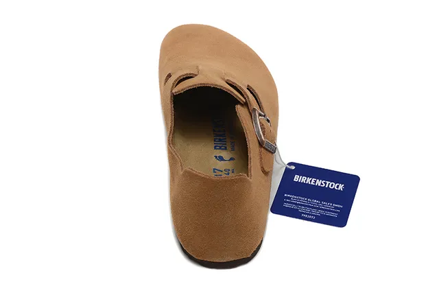 Birkenstock Arizona 棕色麂皮鞋面 单扣带 休闲鞋 4