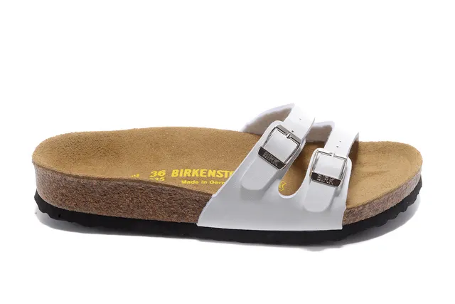 Birkenstock Arizona সাদা দুই-স্ট্র্যাপ ক্যাজুয়াল স্যান্ডেল 2