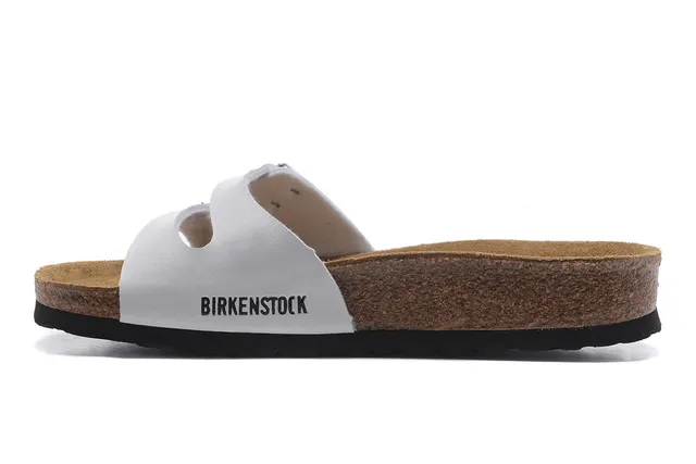 Birkenstock Arizona সাদা দুই-স্ট্র্যাপ ক্যাজুয়াল স্যান্ডেল 3