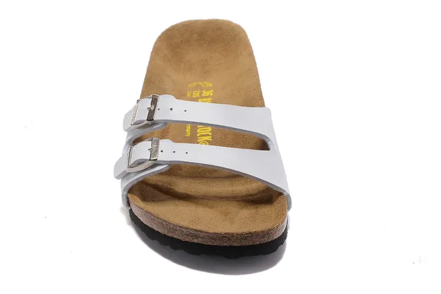 Birkenstock Arizona সাদা দুই-স্ট্র্যাপ ক্যাজুয়াল স্যান্ডেল 4