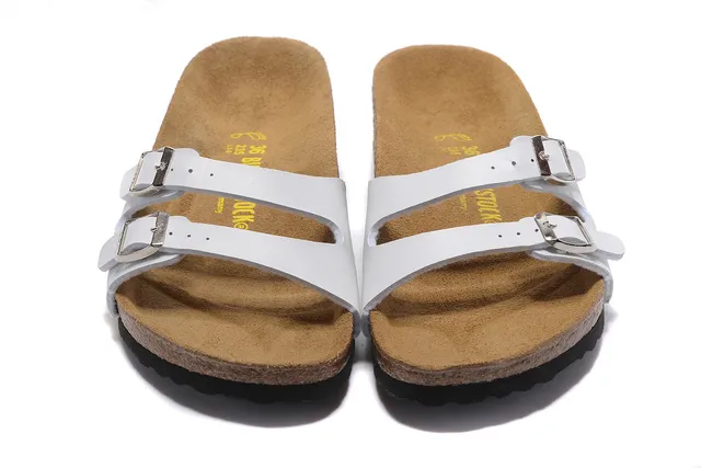 Birkenstock Arizona সাদা দুই-স্ট্র্যাপ ক্যাজুয়াল স্যান্ডেল 5