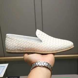 Bottega Veneta Andiamo বোনা চামড়ার লুফার