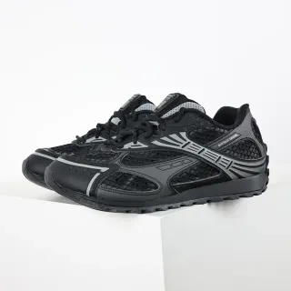 Bottega Veneta Cassette Black Gray Mesh Lifestyle Sneakers