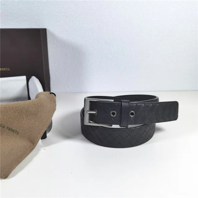 Bottega Veneta Intrecciato বুনন চামড়ার বেল্ট 3
