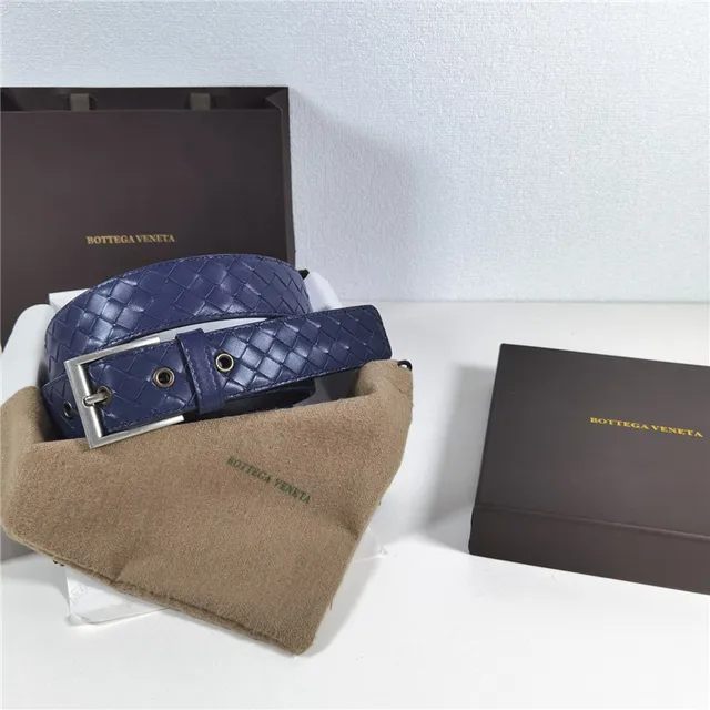Bottega Veneta Intrecciato বুনন চামড়ার বেল্ট 11