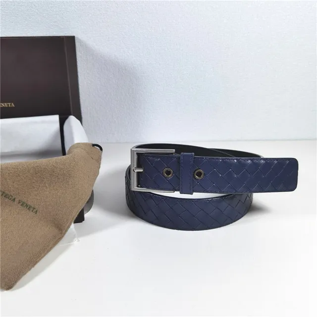 Bottega Veneta Intrecciato বুনন চামড়ার বেল্ট 12