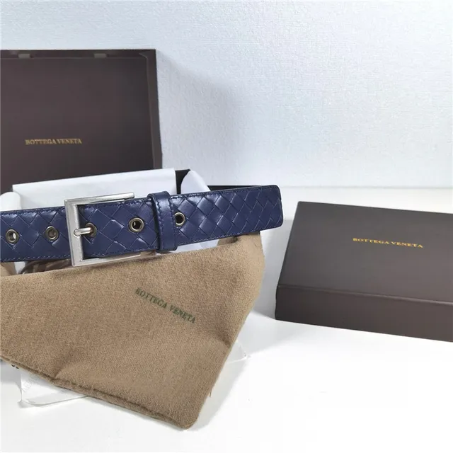 Bottega Veneta Intrecciato বুনন চামড়ার বেল্ট 14