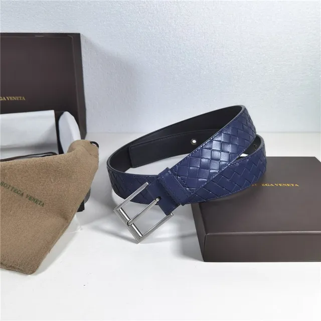 Bottega Veneta Intrecciato বুনন চামড়ার বেল্ট 19