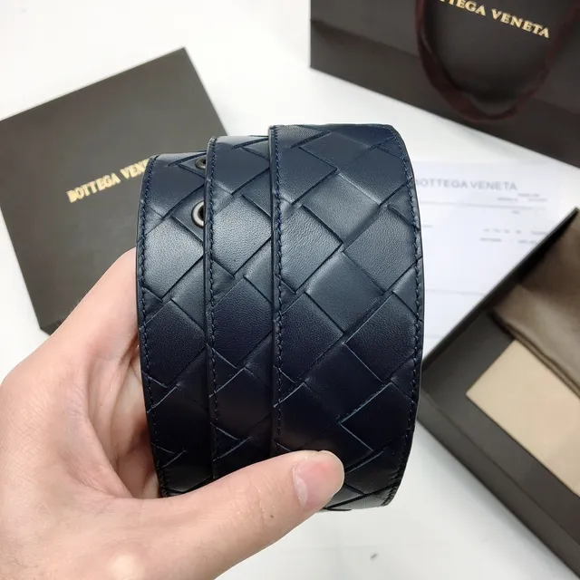 Bottega Veneta Intrecciato Woven Leather Belt 2
