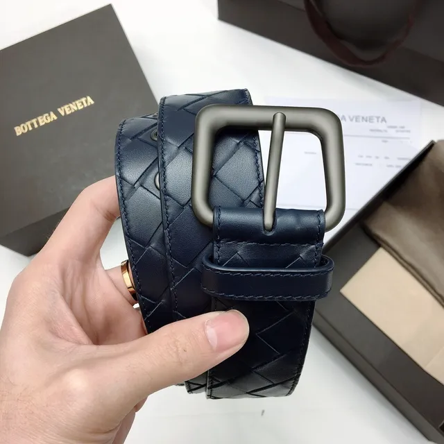 Bottega Veneta Intrecciato Woven Leather Belt 3