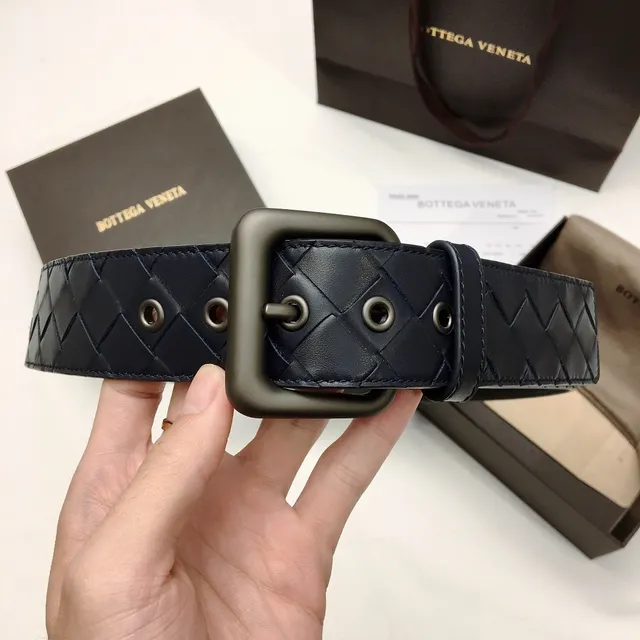 Bottega Veneta Intrecciato Woven Leather Belt 4