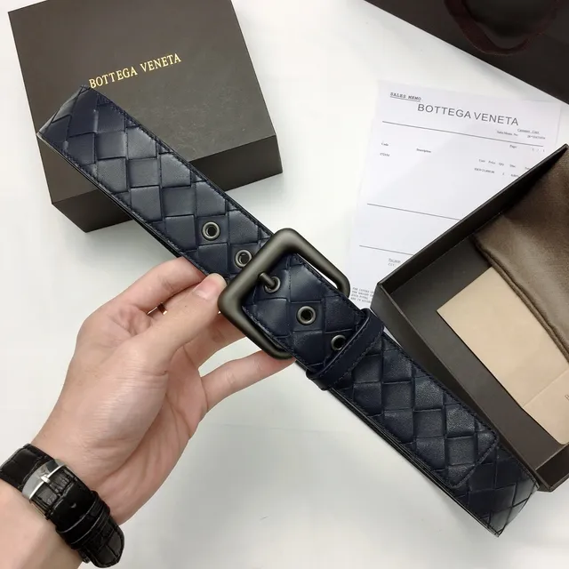 Bottega Veneta Intrecciato Woven Leather Belt 5