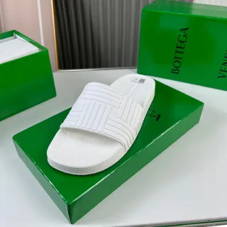 Bottega Veneta সার্ডিন সাদা মোল্ডেড রাবার স্লিপার