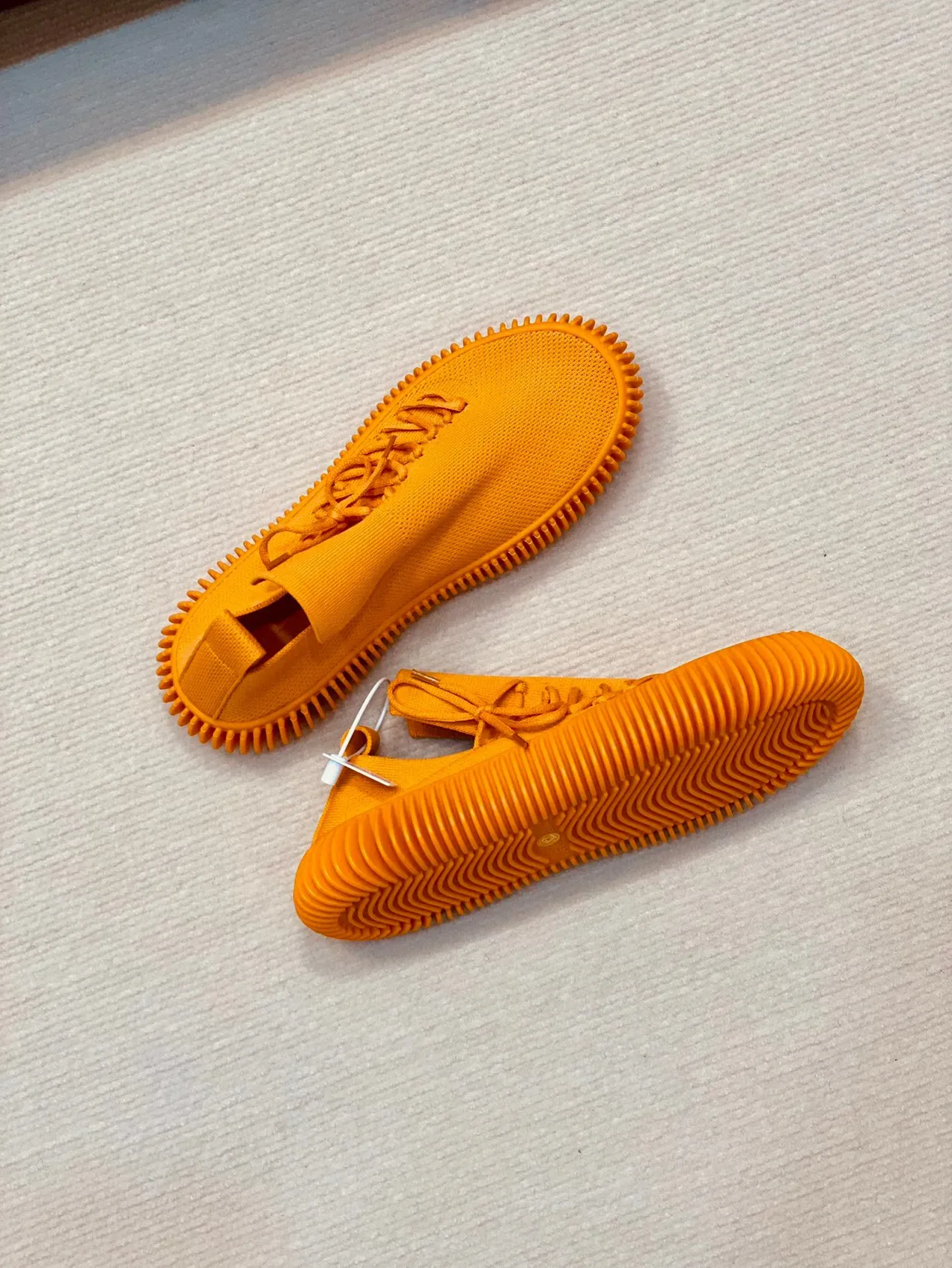 Bottega Veneta Speed Trainer Tênis Lifestyle Slip-On de Malha Amarela 6