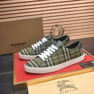Burberry House Check Olive Green and Black Lifestyle Sneakers