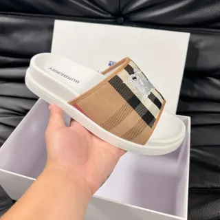 Burberry Knight Check Strap Slide Slippers