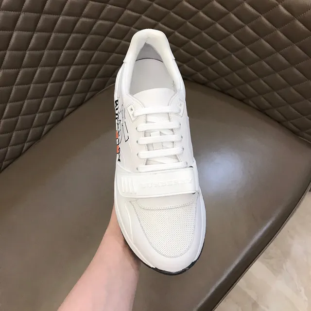 Burberry Knight Graphic Logo Sneakers Chunky Blances Orange 4