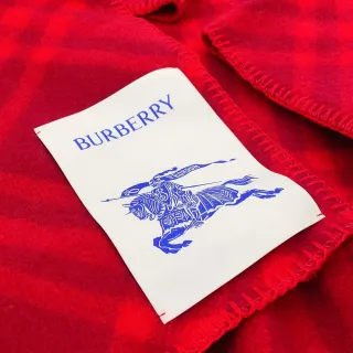 Burberry Knight Red Check Shawl