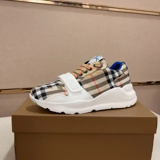 Burberry Multicolor White House Check Upper Sole Chunky Sneakers — Burberry Chunky Sneakers photo from the Yupoo catalog