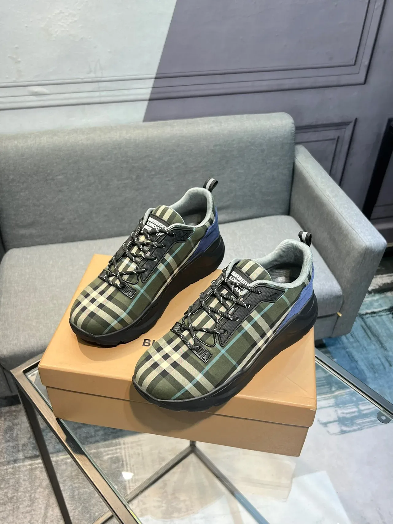 Burberry Zapatos Lifestyle Con Cordones Y Diseño A Cuadros 2