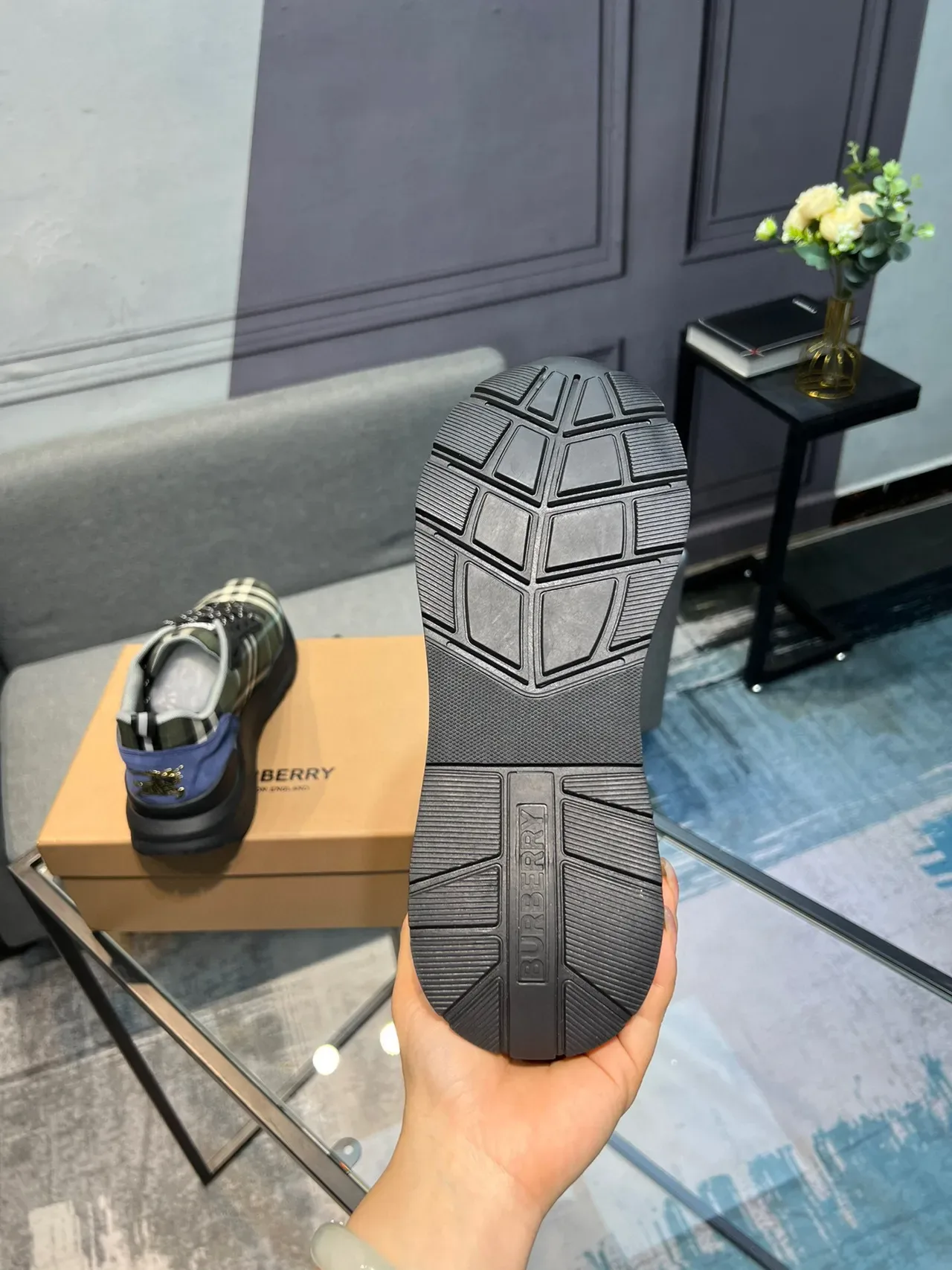 Burberry Zapatos Lifestyle Con Cordones Y Diseño A Cuadros 7