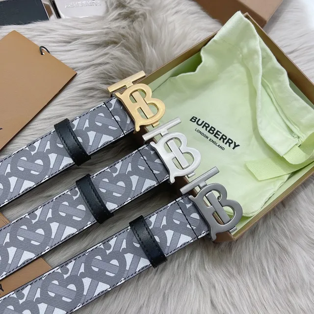 Burberry TB Monogram Ceinture en cuir réversible 7