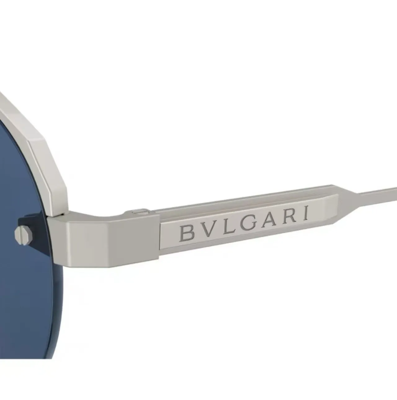 Bvlgari Aviador Óculos de Sol Fosco Gunmetal Lente Verde 3