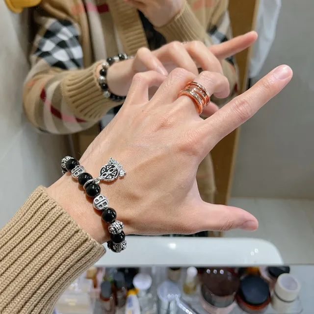 Bvlgari B.zero1 خاتم ذهب وردي متعدد النطاقات 5