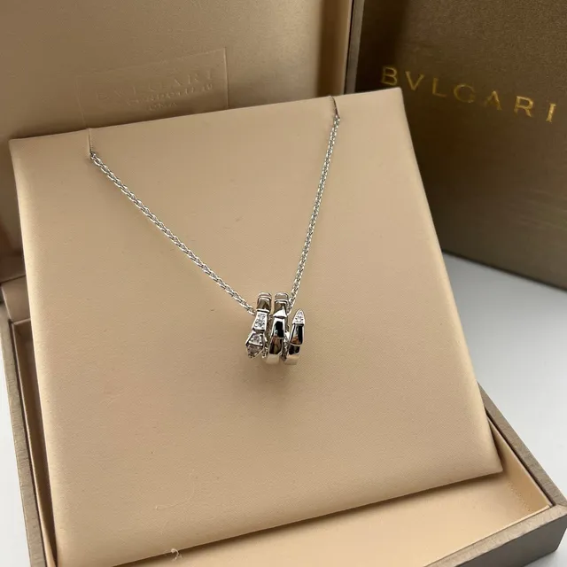 Bvlgari B.zero1 Triple Cylinder Diamond Pendant Necklace 4