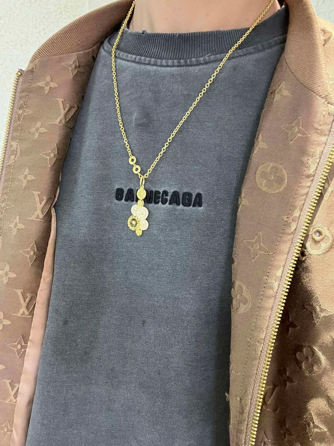 Bvlgari Gold Silver Chain Multi-Disc Pendant Necklace 2