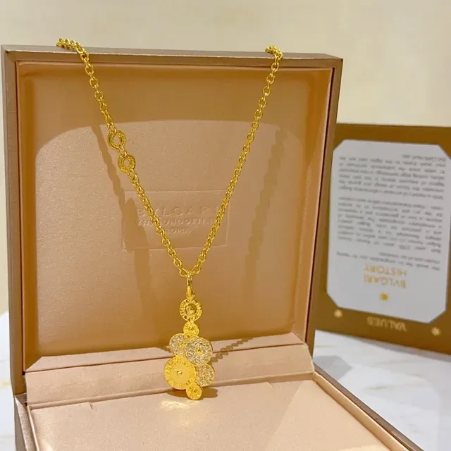 Bvlgari Gold Silver Chain Multi-Disc Pendant Necklace 4